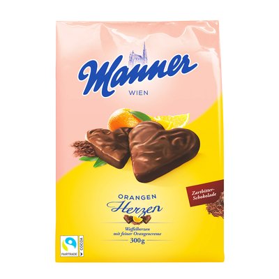 Bild von Manner Waffelherzen Orange
