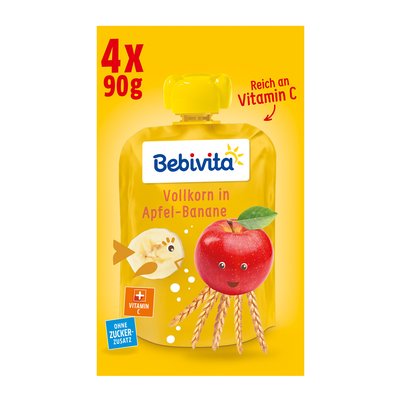 Bild von Bebivita Kinderspaß Vollkorn in Apfel-Banane