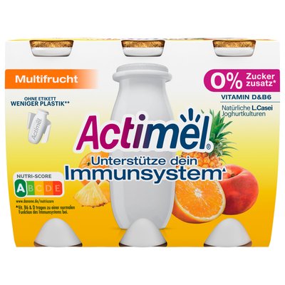 Bild von Danone Actimel Tropical 0% Zuckerzusatz