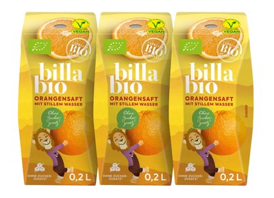 Bild von BILLA Bio Orangensaft mit stillem Wasser