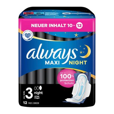 Bild von Always Maxi Binde Night mit Flügeln