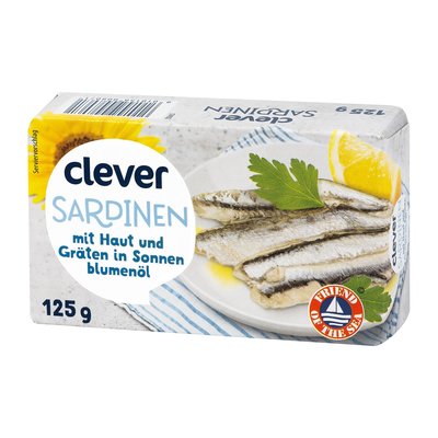 Bild von Clever Sardinen in Sonnenblumenöl