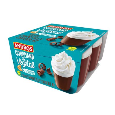 Bild von Andros Vegetal Schokoladen-Dessert mit Topping