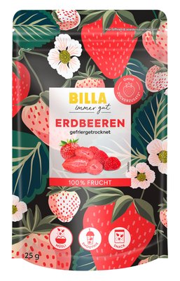 Bild von BILLA Erdbeeren gefriergetrocknet