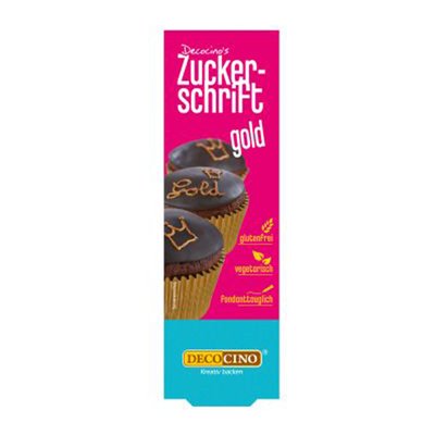 Bild von Decocino Zuckerschrift Gold