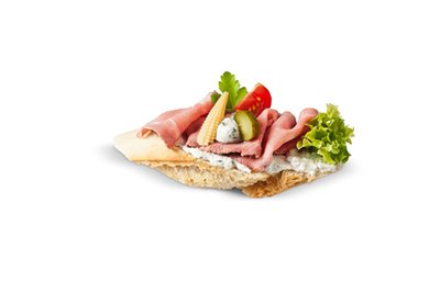 Bild von Baguette Brötchen Roastbeef