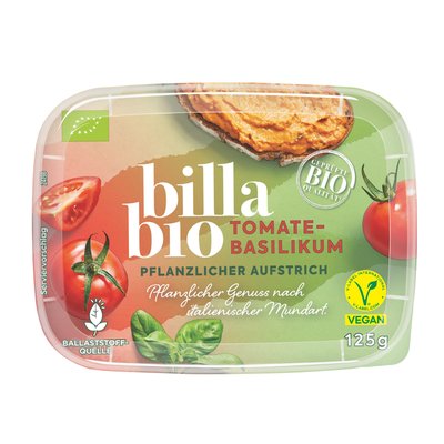 Bild von BILLA Bio Aufstrich Tomate Basilikum