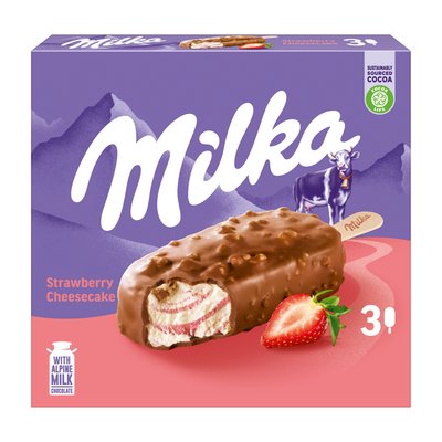 Bild von Milka Strawberry Cheesecake 3er