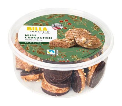 Bild von BILLA Nuss Lebkuchen mit Haselnüssen