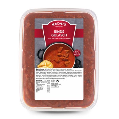 Bild von Radatz Rindsgulasch essfertig