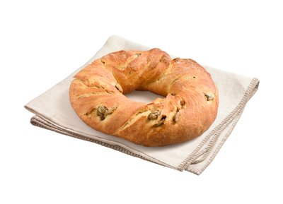 Bild von Hartweizenring mit Oliven