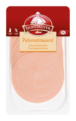 Bild von Hofstädter Putenextrawurst geschnitten