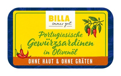 Bild von BILLA Sardinen gewürzt in Olivenöl ohne Haut & ohne Gräten