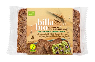 Bild von BILLA Bio Roggenvollkornbrot mit Sonnenblumenkernen