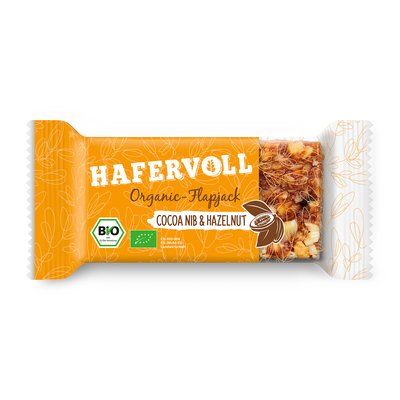 Bild von Hafervoll Bio Organic Flapjack Cocoa Nib & Hazelnut