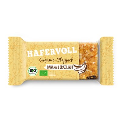 Bild von Hafervoll Bio Organic Flapjack Banana & Brazil Nut