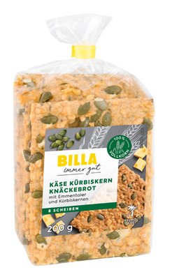 Bild von BILLA Knäckebrot Käse Kürbiskern