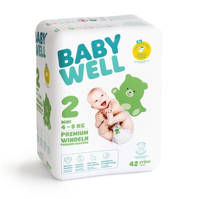 Bild von Babywell Windeln Mini Gr.2