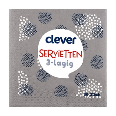 Bild von Clever Serviette Koala Grau