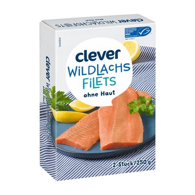 Bild von Clever Wildlachsfilet ohne Haut