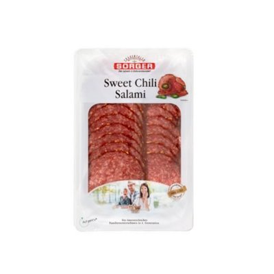 Bild von Sorger Sweet Chili Salami geschnitten