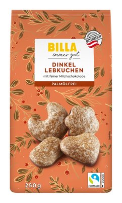 Bild von BILLA Dinkellebkuchen mit feiner Milchschokolade