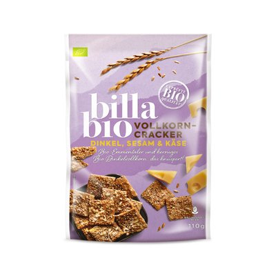 Bild von BILLA Bio Vollkorn Cracker Dinkel Käse