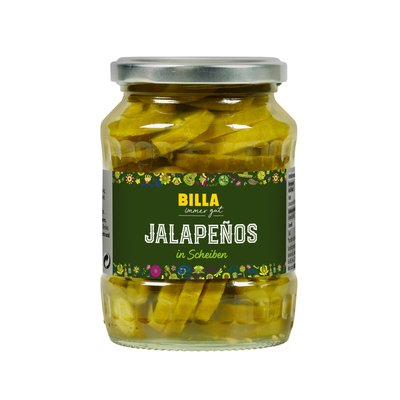 Bild von BILLA Jalapenos geschnitten