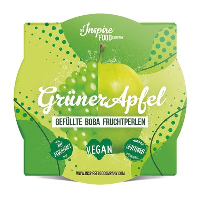 Bild von Gefüllte Boba Fruchtperlen Grüner Apfel - für Bubble Tea