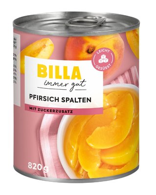 Bild von BILLA immer gut Pfirsichspalten
