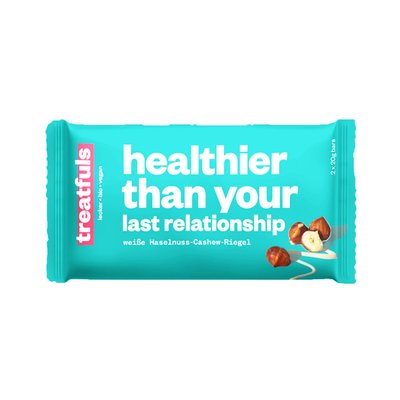 Bild von Treatfuls Weisse Haselnuss Cashew Riegel