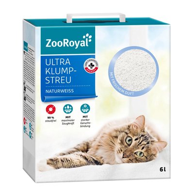 Bild von ZooRoyal Ultra Klumpstreu Naturweiß