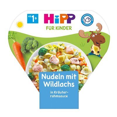 Bild von Hipp Nudeln mit Wildlachs in Kräuterrahmsauce