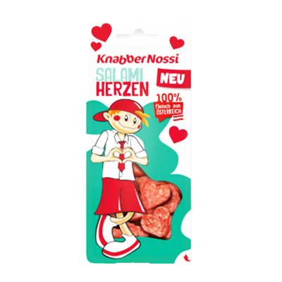Bild von Knabber Nossi Salami Herzen