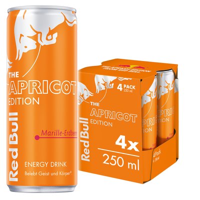 Bild von Red Bull Apricot Edition 4-Pack