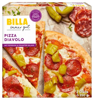 Bild von BILLA Steinofen Pizza Diavolo 2er