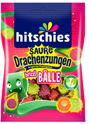 Bild von Hitschies Saure Drachenzungen Brizzl Bälle