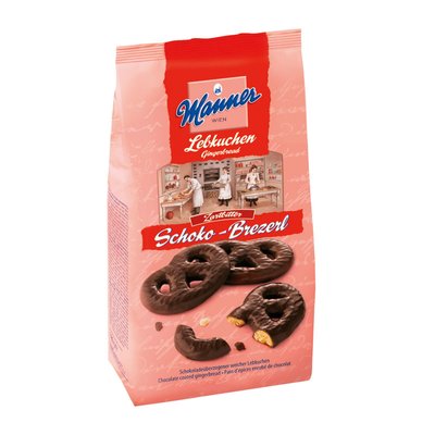 Bild von Manner Lebkuchen Brezerl Zartbitter
