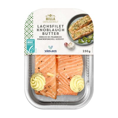 Bild von BILLA Genusswelt Lachsfilet Knoblauch Butter