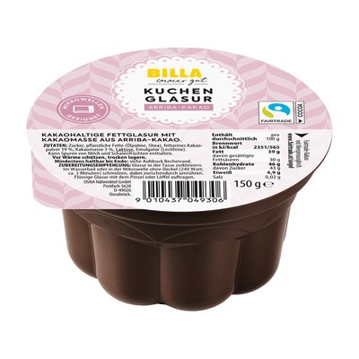 Bild von BILLA Kakaoglasur Dunkel