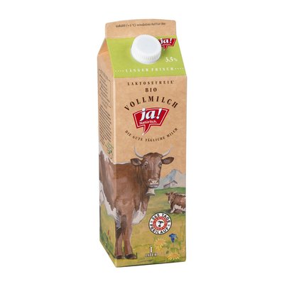Bild von Ja! Natürlich Laktosefreie Vollmilch 3.5%