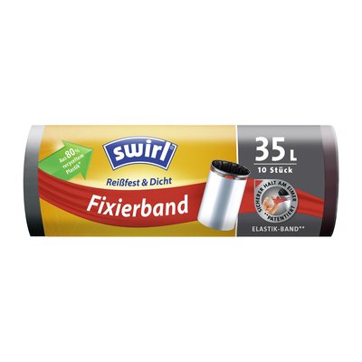 Bild von Swirl Elastisches Fixierband Müllbeutel 35L