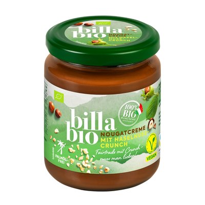 Bild von  BILLA Bio Schokoladen Crème mit Haselnüssen