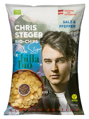 Bild von BILLA Bio x Chris Steger Chips Salz & Pfeffer