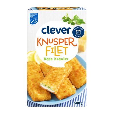 Bild von Clever Knusperfilet Käse & Kräuter