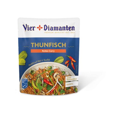 Bild von 4 Diamanten Thunfisch Red Curry