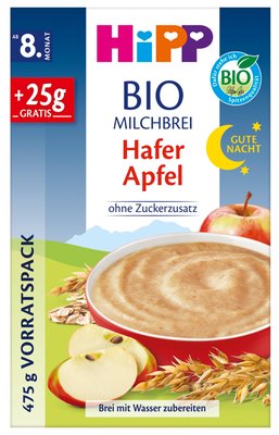Bild von Hipp Gute Nacht Milchbrei Hafer Apfel