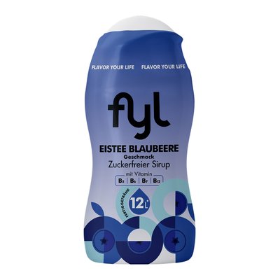 Bild von fyl Sirup Blaubeere Eistee- zuckerfrei