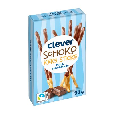 Bild von Clever Schoko-Keks Sticks Milchschokolade