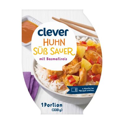 Bild von Clever Huhn Süß-Sauer mit Basmatireis